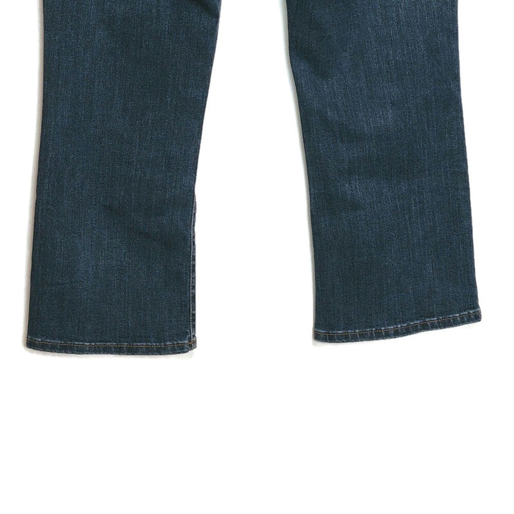 Banana Republic Flare Crop High Rise Medium Wash Blue Classic Denim Jean Size 31 - Picture 10 of 13